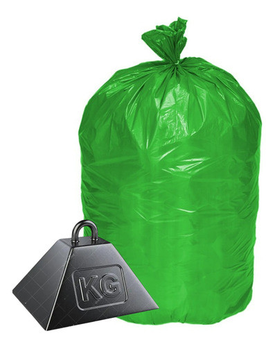 200 Bolsas Verde Recicla Ultra Pesada Residuo 80x110 100 Mic 0