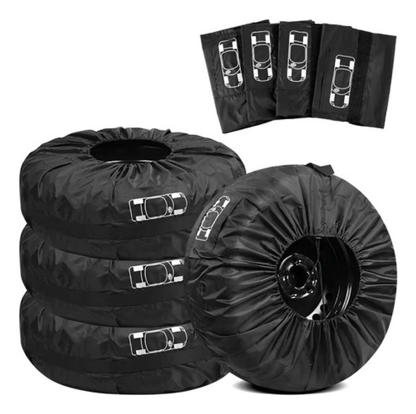 Funda Cubre Rueda Neumatico Auto Camioneta Rodado 13 A 18 0