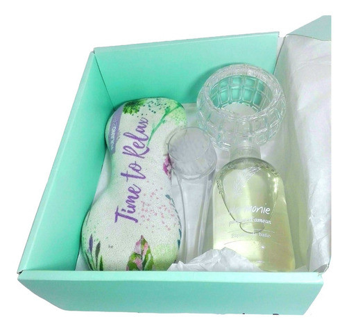 Set Box Relax Regalo Aroma Jazmín Kit Zen Spa N41 Disfrutalo 1