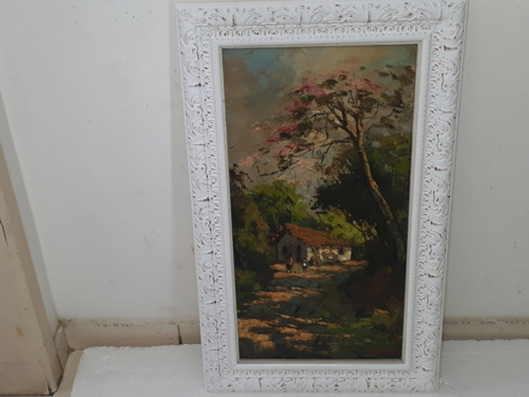 2213- Francisco Céa. Ost. 44x73cm Com Moldura. Teresópolis. 1