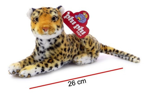 Peluche Leopardo Echado 26cm  - Orig. Phi Phi Toys 1
