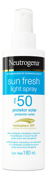 Neutrogena Sun Fresh Light Spray Protector Solar Fps 50 3c 0 Neutrogena Sun Fresh Light Spray Protector Solar Fps 50 3c 0