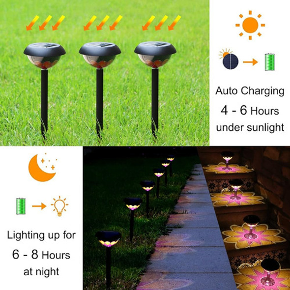 Doinmaster 6 Pack Luz Decorativa De Pantalla De Flor Solar L 1