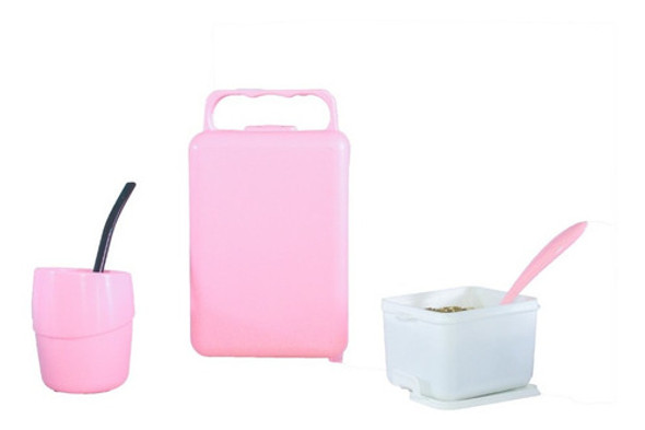 10 Set Matero Mate Yerbero Bombilla Colores Pastel Mayorista 0