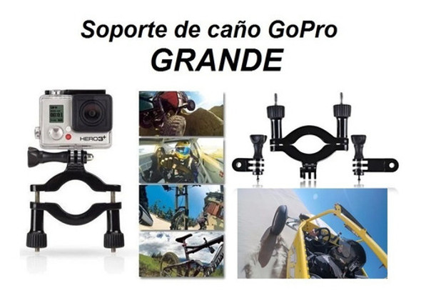 Soporte Gopro Grande Para Caño Bicicletas Motos Cuatriciclos 1