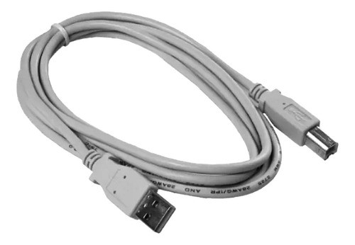 Cable De Audio Usb A/b T/impresora 2 Mts Gris 0