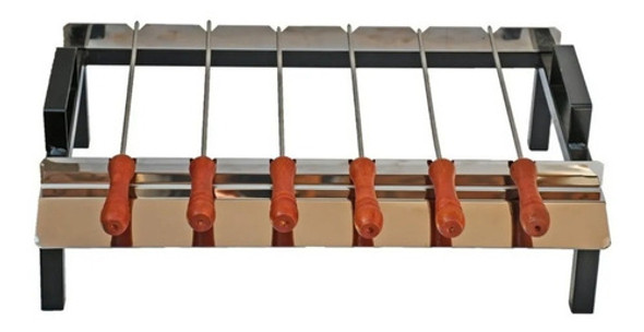 Brochette Asador Parrilla Spiedo 6 Espadas Acero Inoxidable 0 Brochette Asador Parrilla Spiedo 6 Espadas Acero Inoxidable 0
