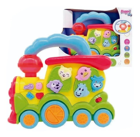 Tren Interactivo Infantil Musical Didactico Animalitos Poppi 1