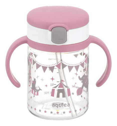Taza De Paja Richell Aqulea Outing 200ml Rosa 0