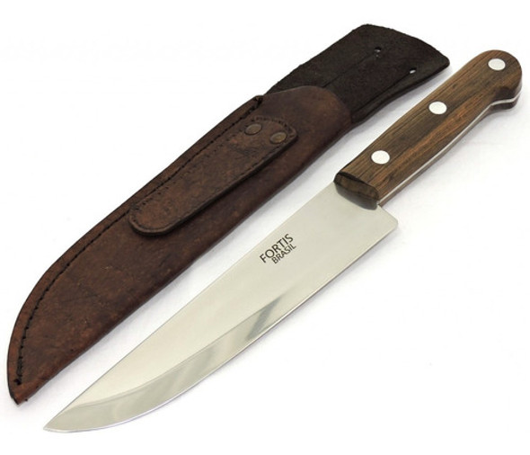 Faca Fulltang Inox Chef Cozinha, Carnes, Churrasco - 7 Pol. 0