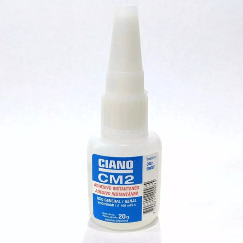 Ciano Cm2 20g Adhesivo Pegamento Cianocrilato Instant X 6uni 0
