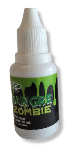 Sangre Zombie Verde 20 Ml Hipoalergenico Lavable 0