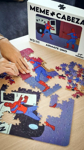 Rompecabezas Meme Cabezas Spiderman 240pzas Casa Fight 1