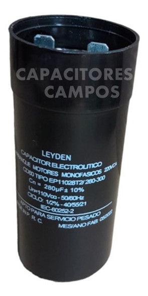 Capacitor Electrolítico 260/300 Uf Para Arranque De Motores 1