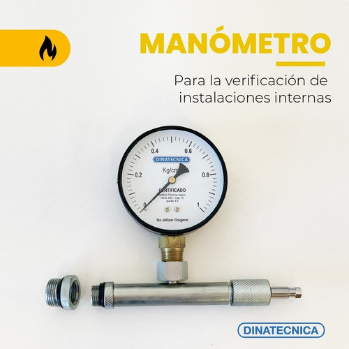 Manómetro Verificador Instalaciones Gas Dinatecnica Nag 200 1