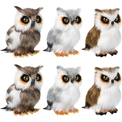Skylety 6 Piezas Mini Búho De Peluche De 3.2 Pulgadas Adorno 0