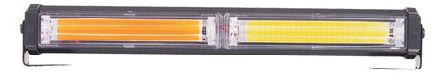 Faro Barra Led Auxiliar Rectangular Cob Blanca Y Ambar 30w 0