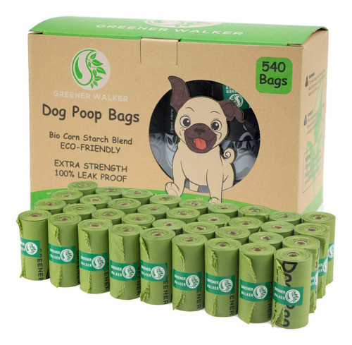 Bolsas De Residuos Para Excremento De Perros - 540 Unidades. 0
