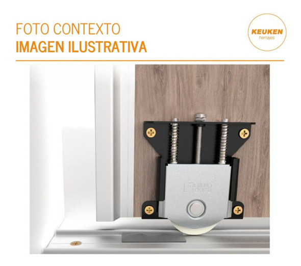 Rueda Reforzada Para Kit De Placard 50 Kg Grupo Euro X 2 1