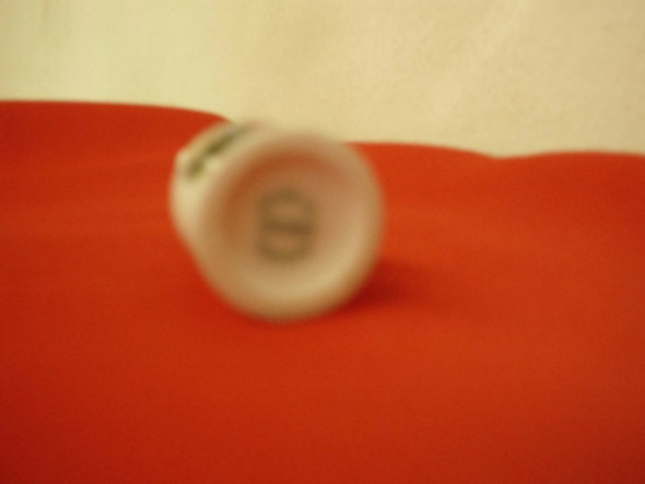 Miniatura Porcelana Limoges,florero,borde Dorado 1 Miniatura Porcelana Limoges,florero,borde Dorado 1