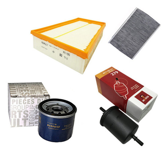 Kit Filtros Renault Megane 3 M4r 2.0 16v Manual 0