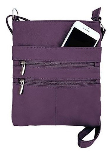 Roma Leathers Mini Bolso De Cuerpo  Cinco Compartimentos Cor 0