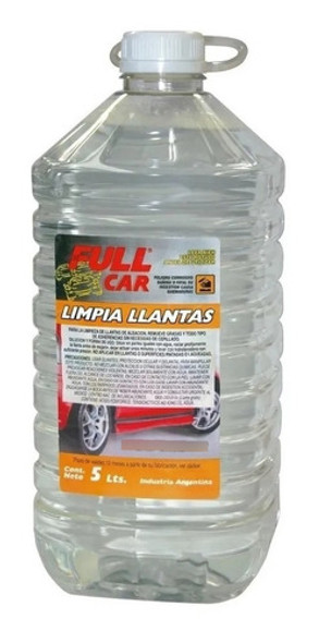 Limpia Llantas Desengrasante Aleacion Removedor Full Car 5lt 0