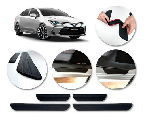 Proteccion Cubre Zocalos X4 Toyota  Corolla 2019 Kenny 0