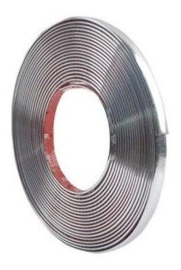 Moldura Cromada P/ Auto Protector Decorativa 29 Mm X 1 Mts 1