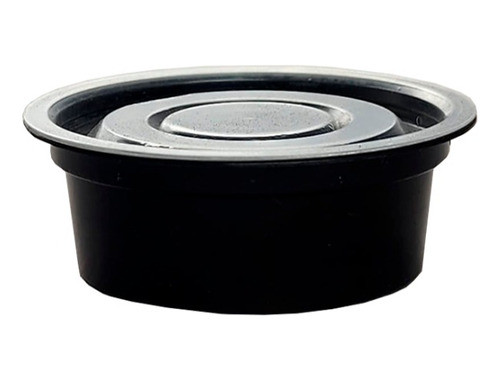 Pote 40cc Negro Con Tapa Natural X 100 Unidades Plastivas 0