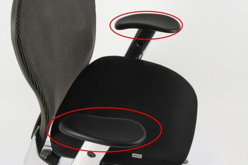 Pads De Goma Para Apoyabrazos E-chair Negro Novec Juego Par 0