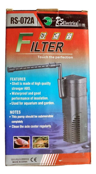 Filtro Interno Rs Electrical 072a 350 L/h - Hasta 70 L 0 Filtro Interno Rs Electrical 072a 350 L/h - Hasta 70 L 0