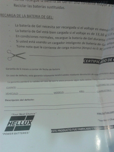 Bateria Gel Hellux Ytx7abs Zanella Ztt 200 6 Meses Garantia 1