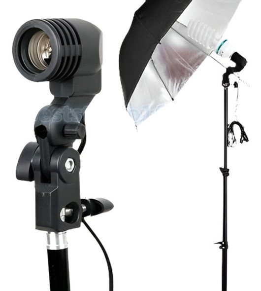 Luz E27 Foto Estudio Bombilla Soporte Paraguas Flash Paragua 0