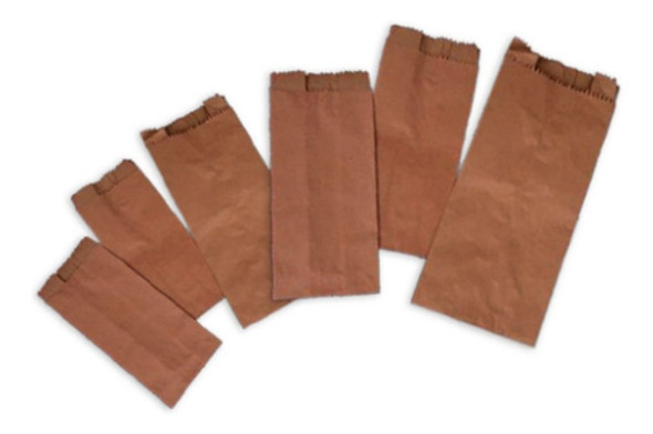 Bolsa Kraft Nº4a Papel Madera Con Fuelle 20x22 1