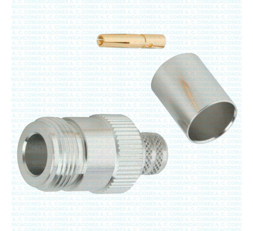 Conector Amphenol Hembra N Rg-8/213 Crimpar Fact. Env. Grat. 0