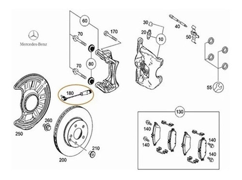 Sensor De Freno Mercedes Benz C 450 Amg 3.0 1