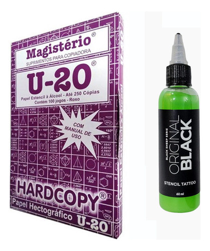 Pape Hectográfico X10u + Stencil De  70cc Tattoo Tatuajes 0