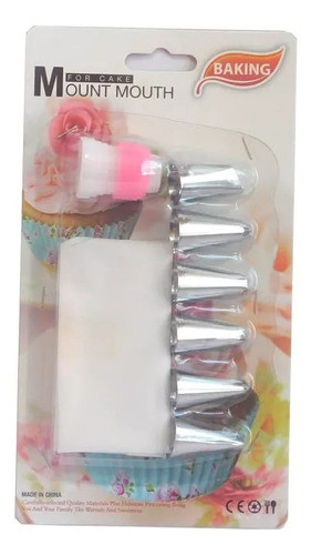2 Kit De Repostería, Manga + Acople + Picos Para Torta 0