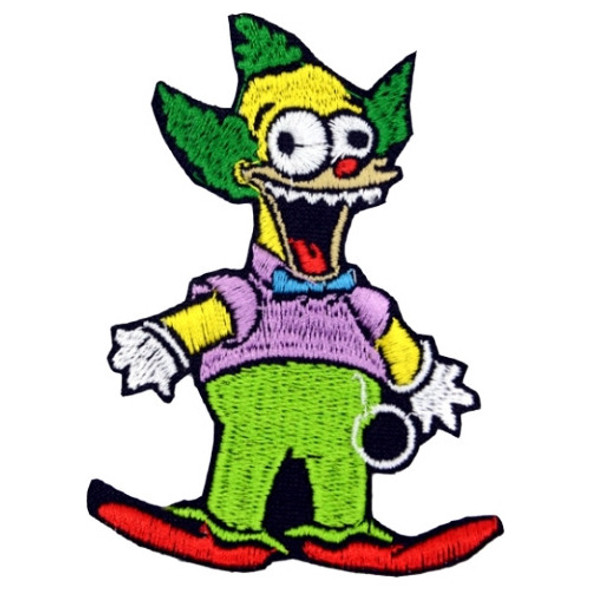 Parche Bordado Krusty El Payaso Muñeco Maldito Los Simpsons 0