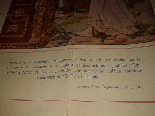 Poster Entrega De Banderas Combate    Año 1928   ¡unico 0