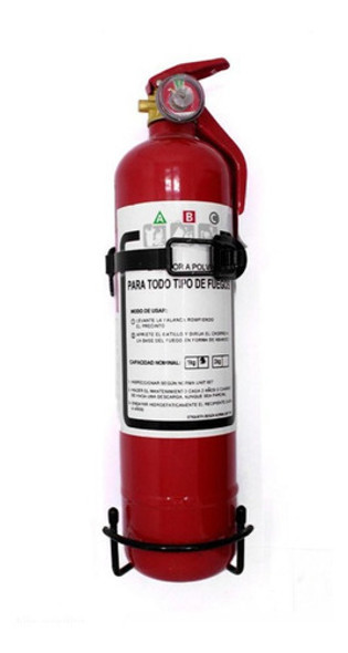 Bomberito Extintor Polvo Recargable 2 Kilos Con Soporte Mata 0