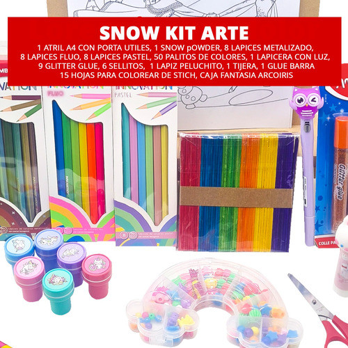 Kit Set Snow Arte Infantil Nino My Little Pony 1