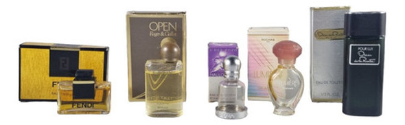 Lote De 10 Frascos Perfumes Miniaturas. Super Delicados 0