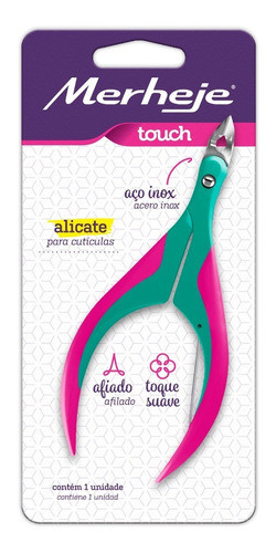 Kit 3 Alicates De Cutícula Merheje Touch- Manicuria- Premium 0