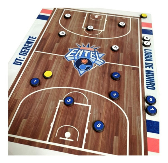 Pizarra Basquet Imantada- Con Tu Equipo Apta Fibra 1