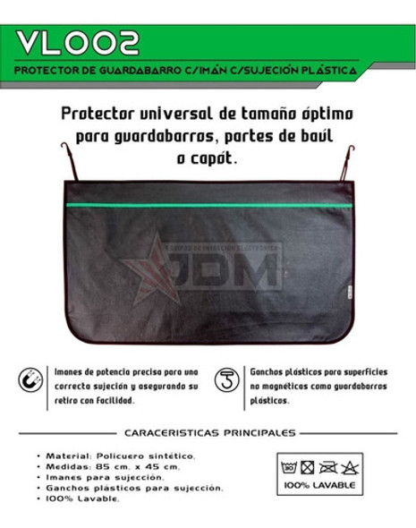 Protector Guardabarros Baul Capot Universal Lavable Veloc 1