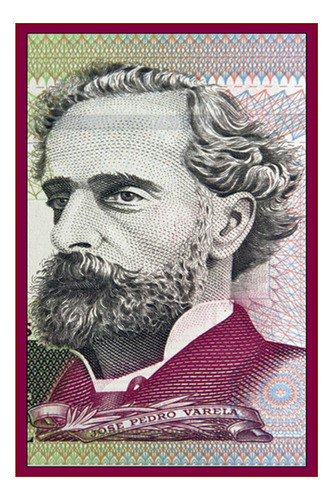 José Pedro Varela - Uruguay Educación - Lámina 45x30 Cm. 0