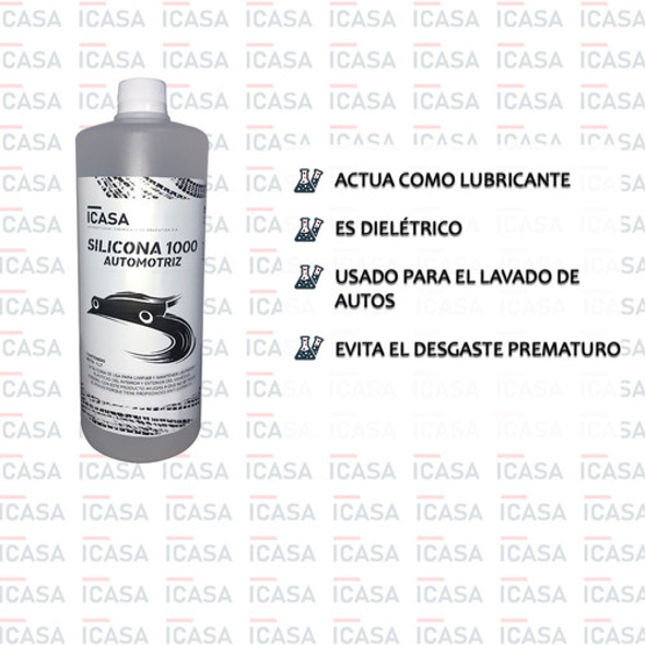 Silicona 1000 Pura 100% Automotor Limpieza 1lt 1