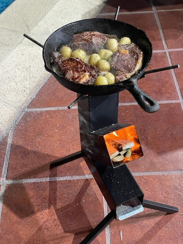 Cocina Rocket Portatil Con Cenicero - Fausto Fuegos 1